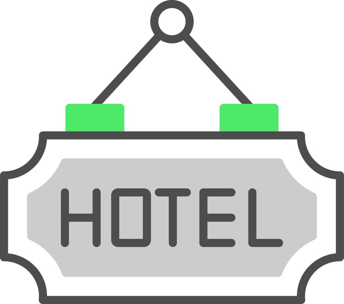 diseño de icono creativo de hotel vector