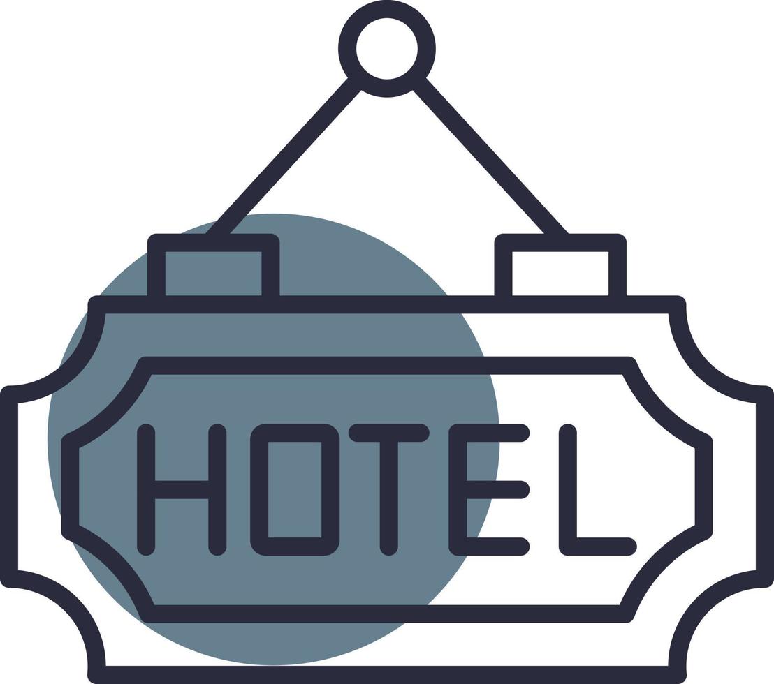 diseño de icono creativo de hotel vector