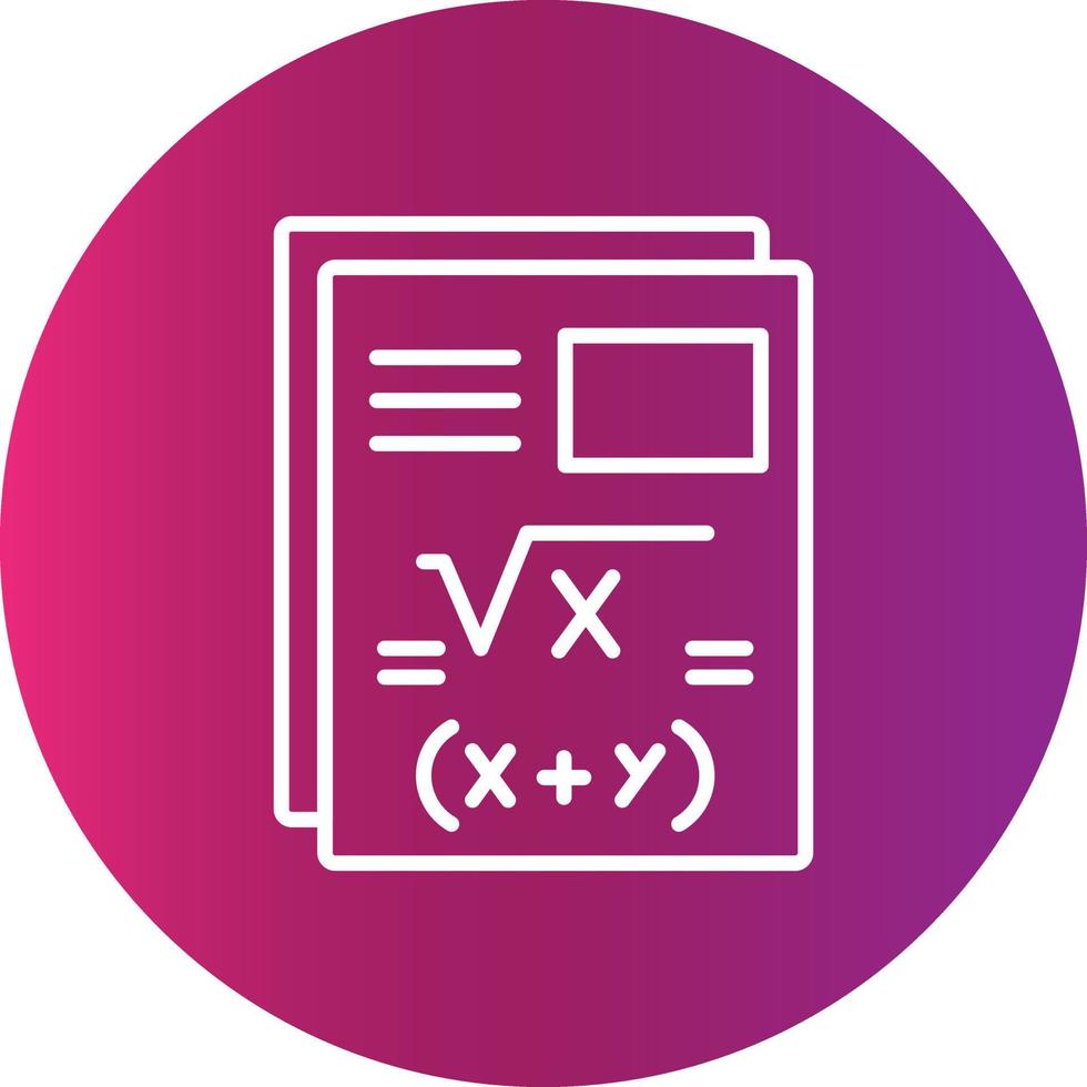 diseño de icono creativo de matemáticas vector