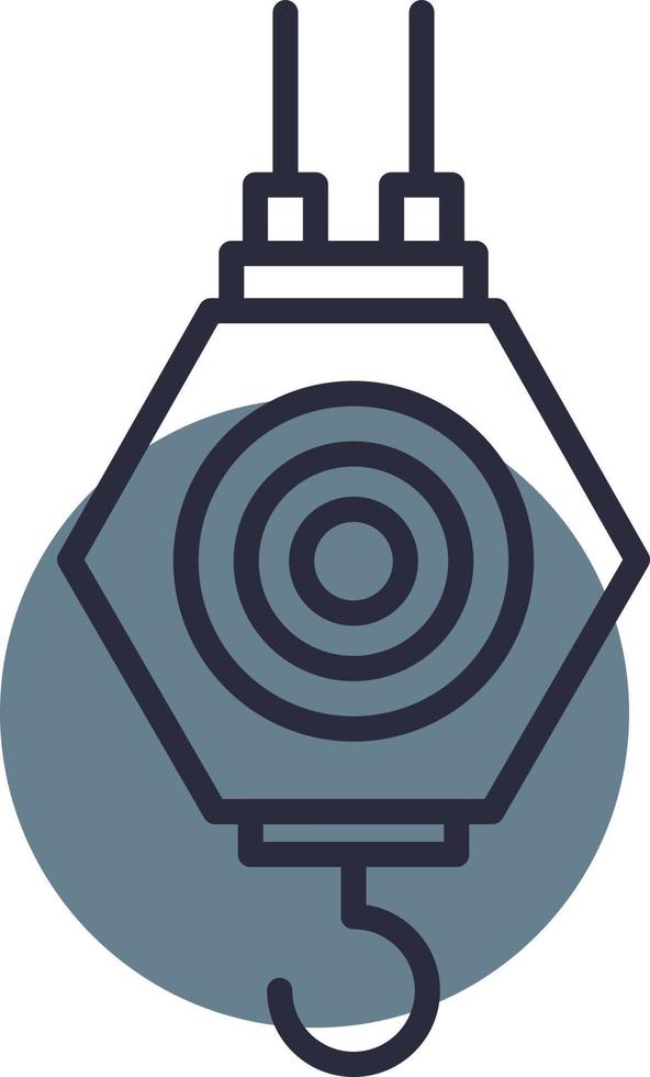 Pulley Creative Icon Design vector