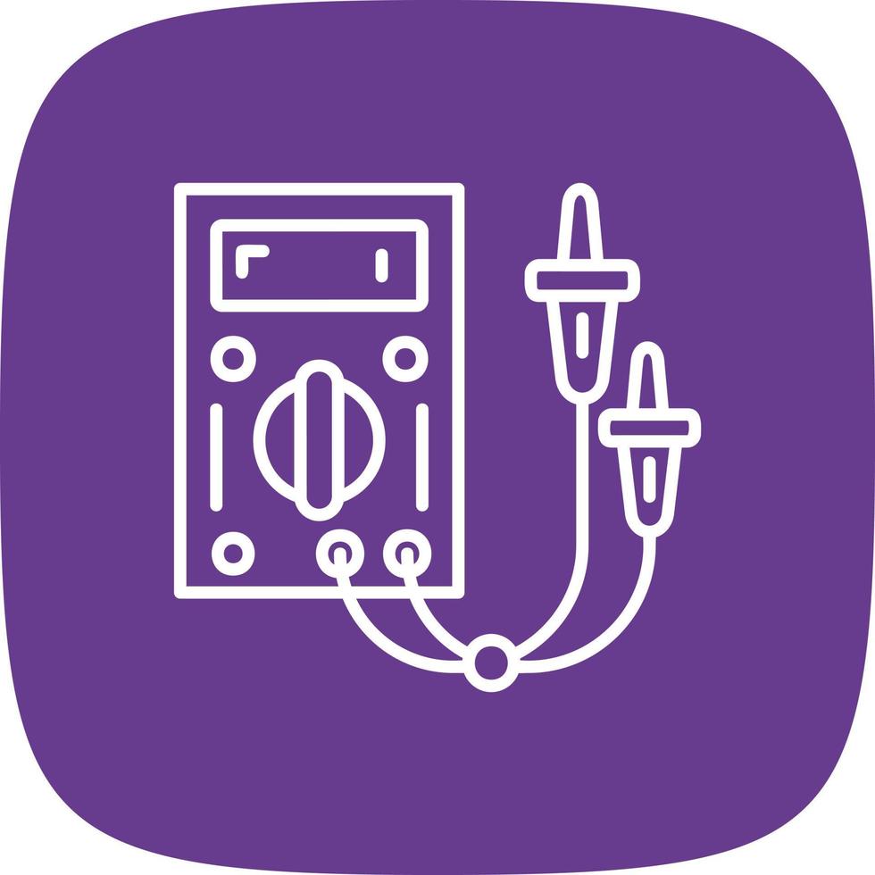 Electric Tester Creative Icon Design vector