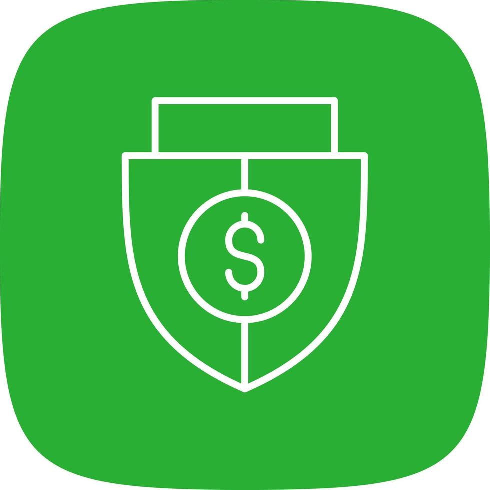 Shield Money Creative Icon Design vector