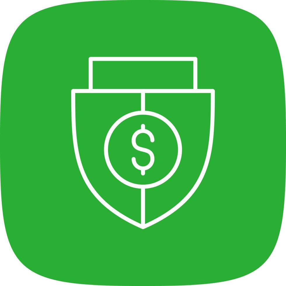 Shield Money Creative Icon Design vector