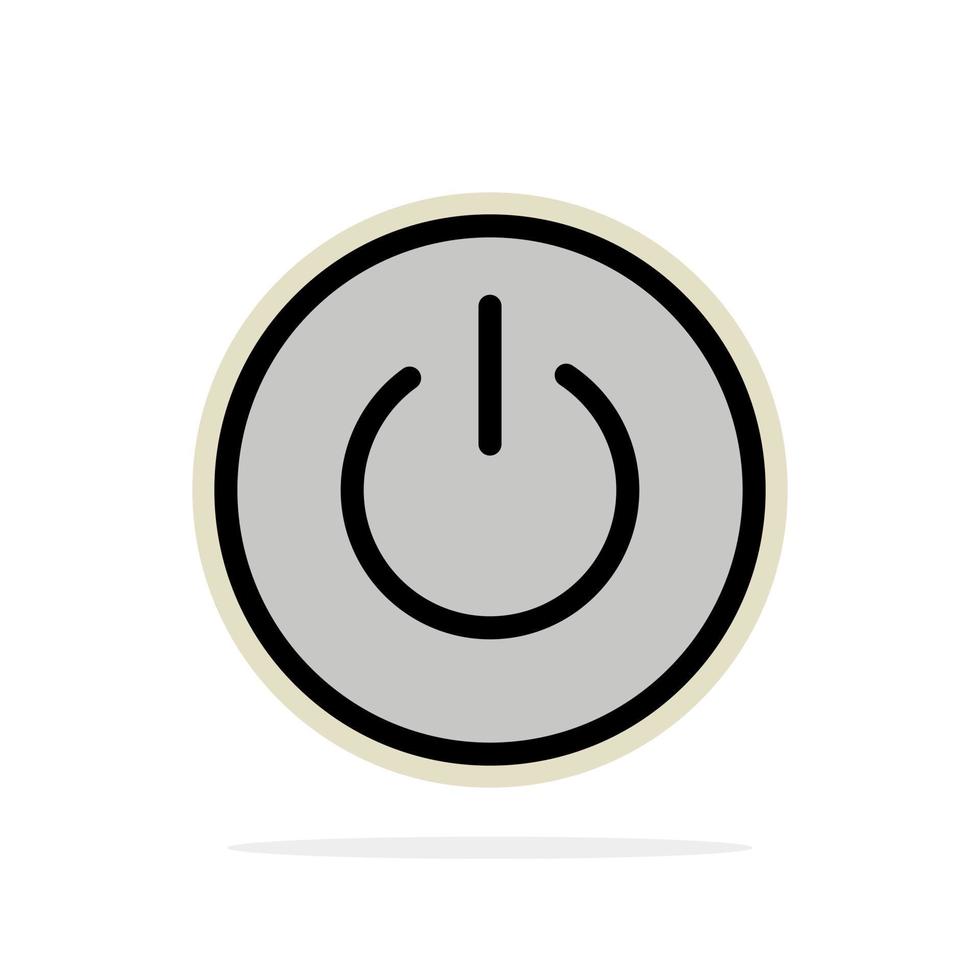 Interface On Power Ui User Abstract Circle Background Flat color Icon vector