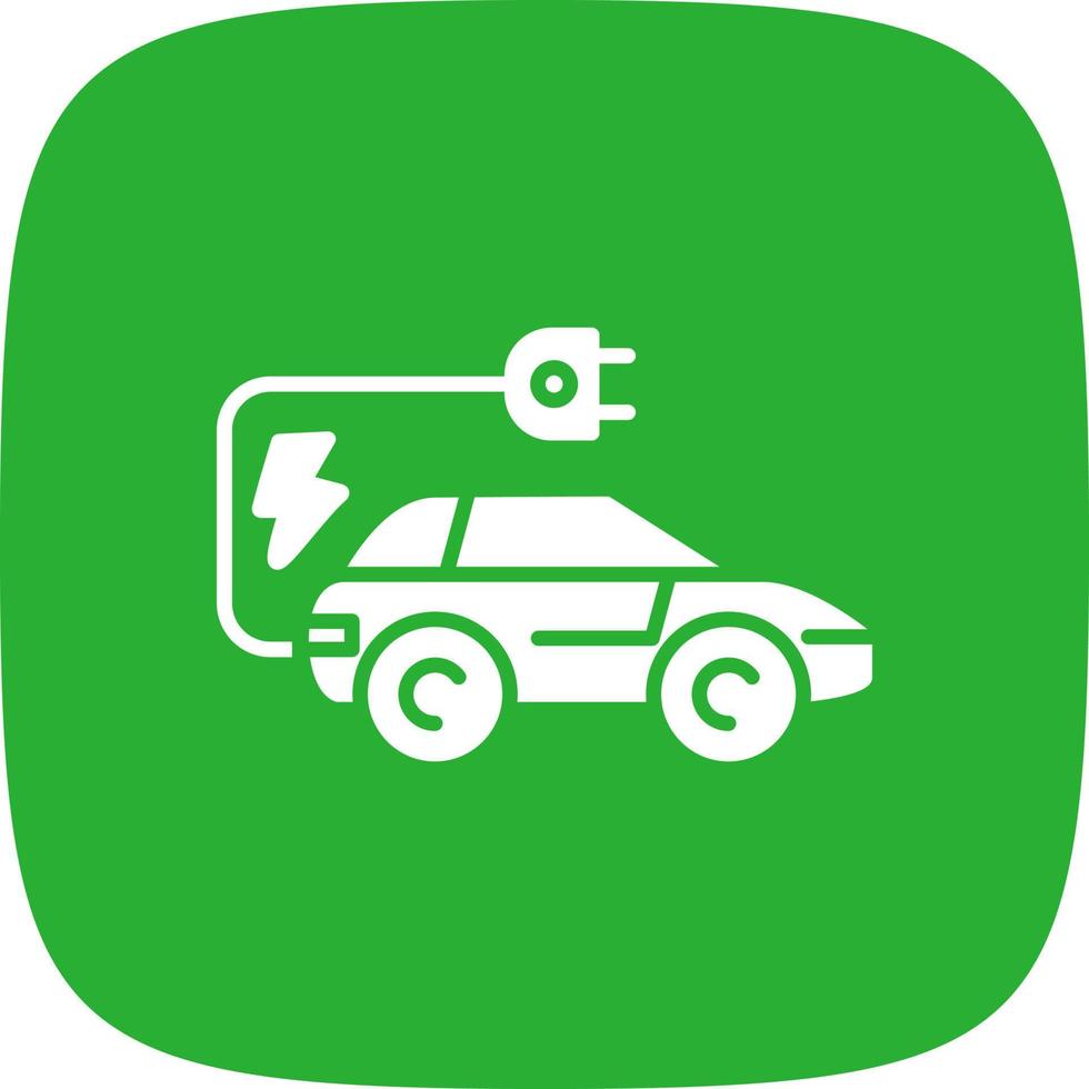 Electric Car Creative Icon Design vector