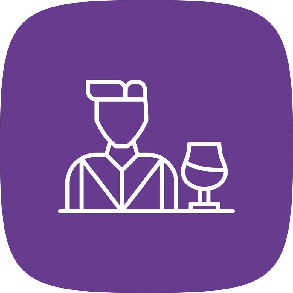 Bartender Creative Icon Design vector