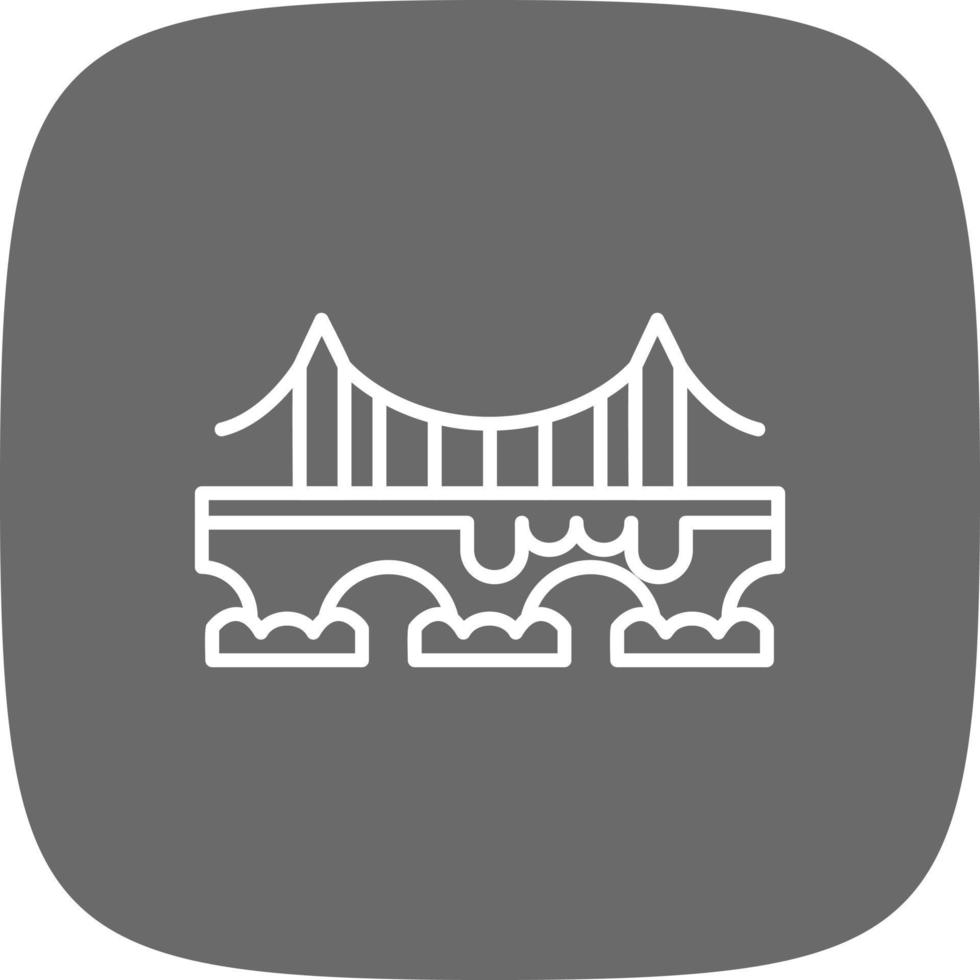 Bridge Creative Icon Design vector