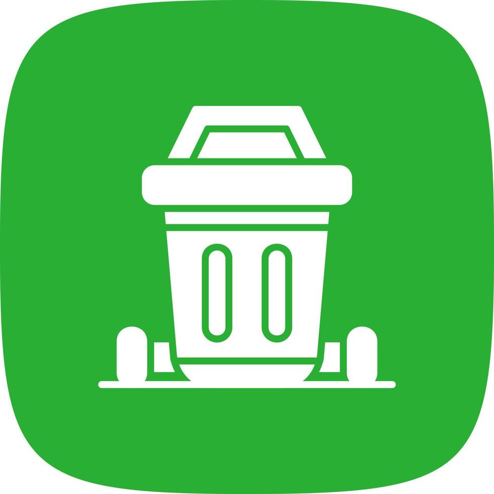 Dustbin Creative Icon Design vector