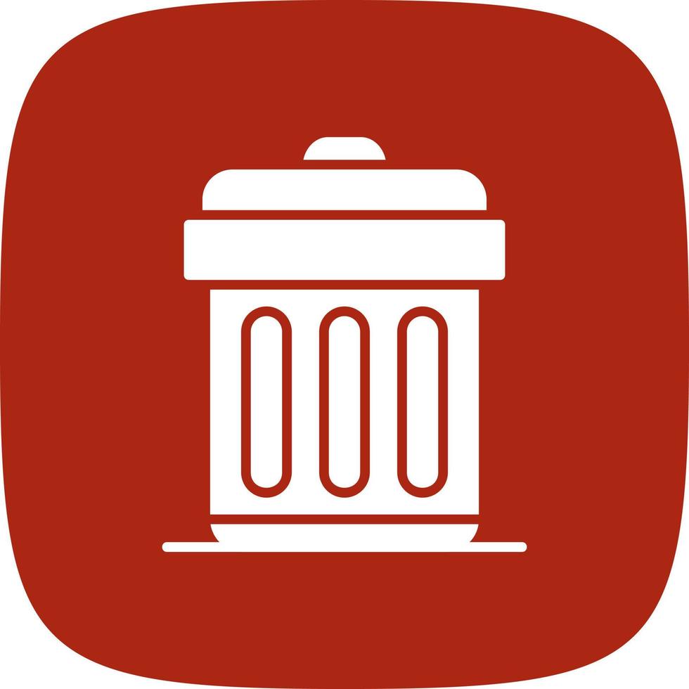 Trash Bin Creative Icon Design vector