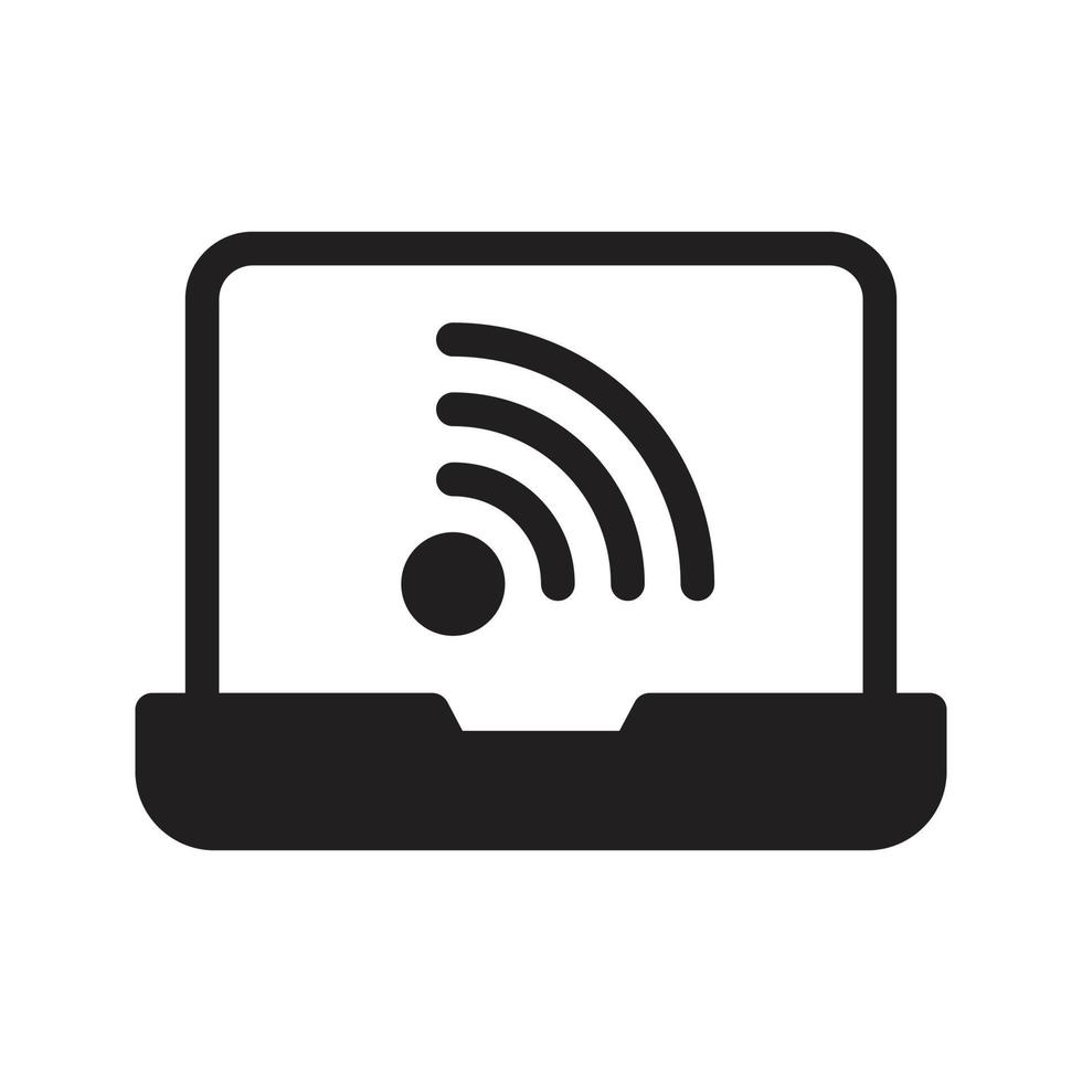 ilustración de vector wifi portátil en un fondo. símbolos de calidad premium. iconos vectoriales para concepto y diseño gráfico.