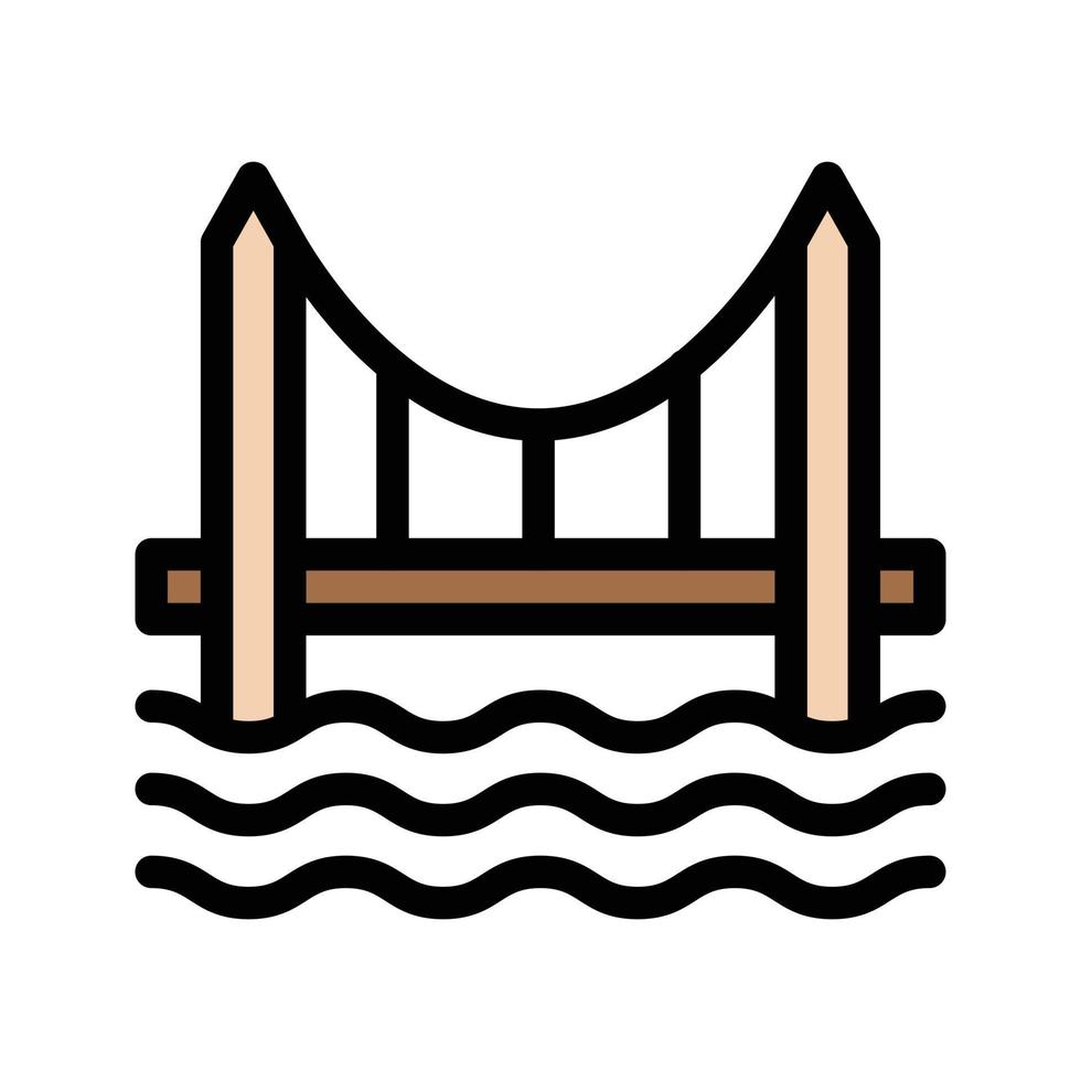 bridge vector illustration on a background.Premium quality symbols.vector icons for concept and graphic design.