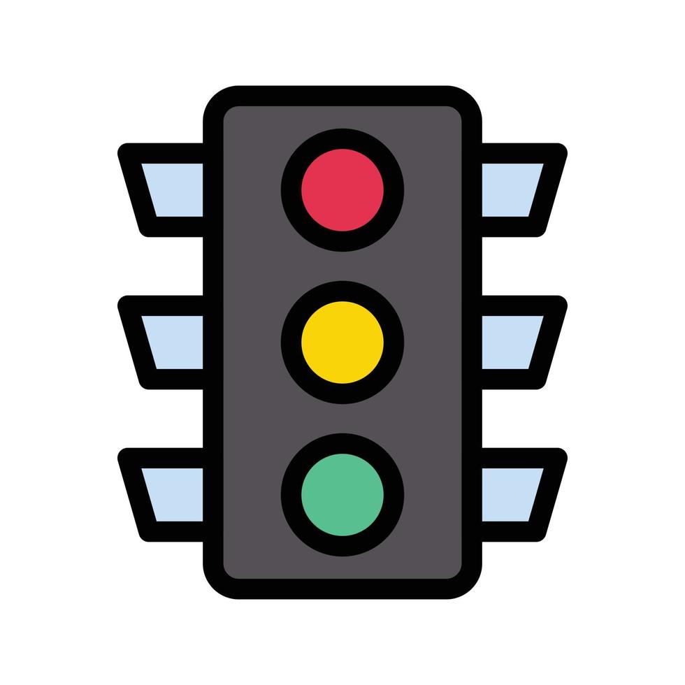 traffic signal vector illustration on a background.Premium quality symbols.vector icons for concept and graphic design.