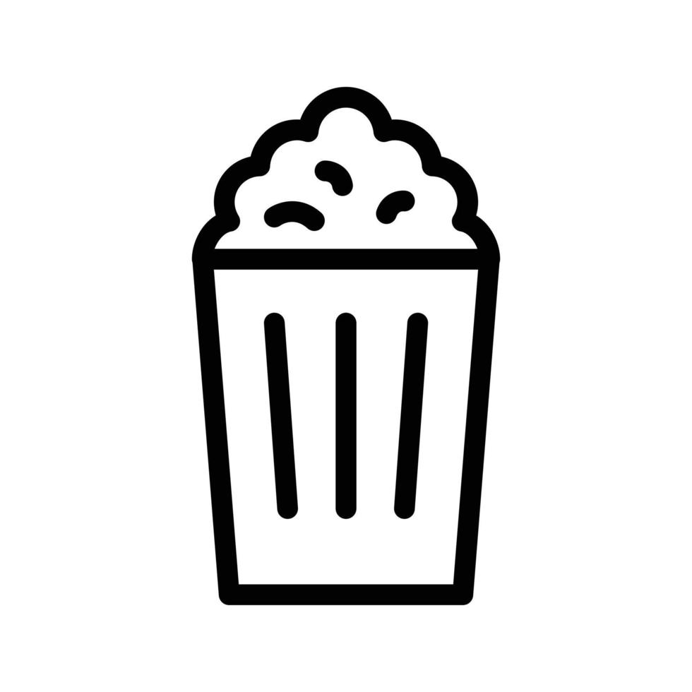 popcorn vector illustration on a background.Premium quality symbols.vector icons for concept and graphic design.