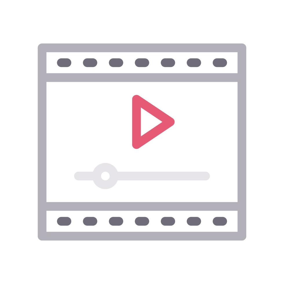 video player vector illustration on a background.Premium quality symbols.vector icons for concept and graphic design.