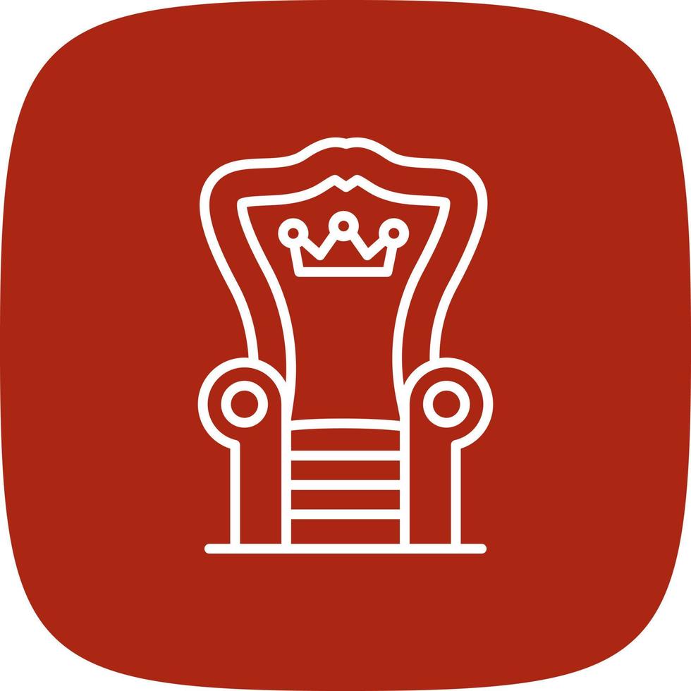 Throne Creative Icon Design vector