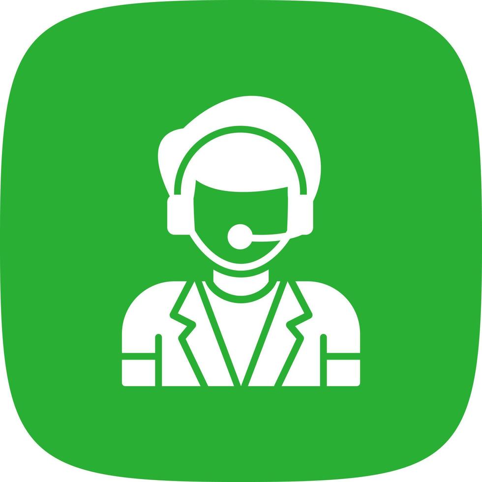 Telephonist Creative Icon Design vector