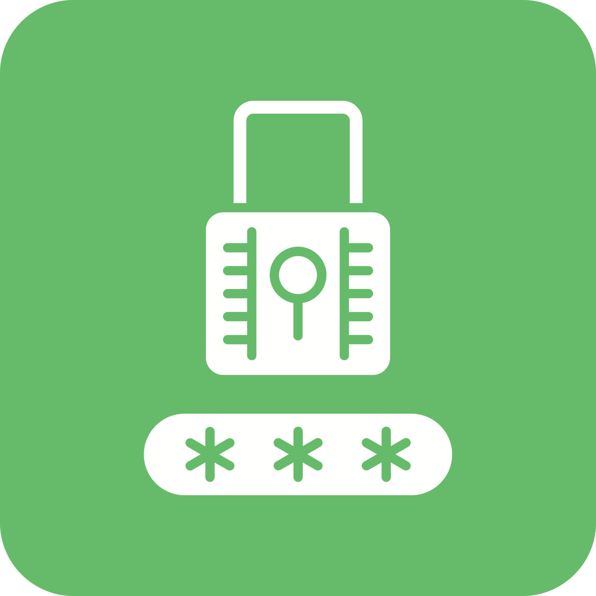 Password Locked Glyph Round Corner Background Icon 15922019 Vector Art