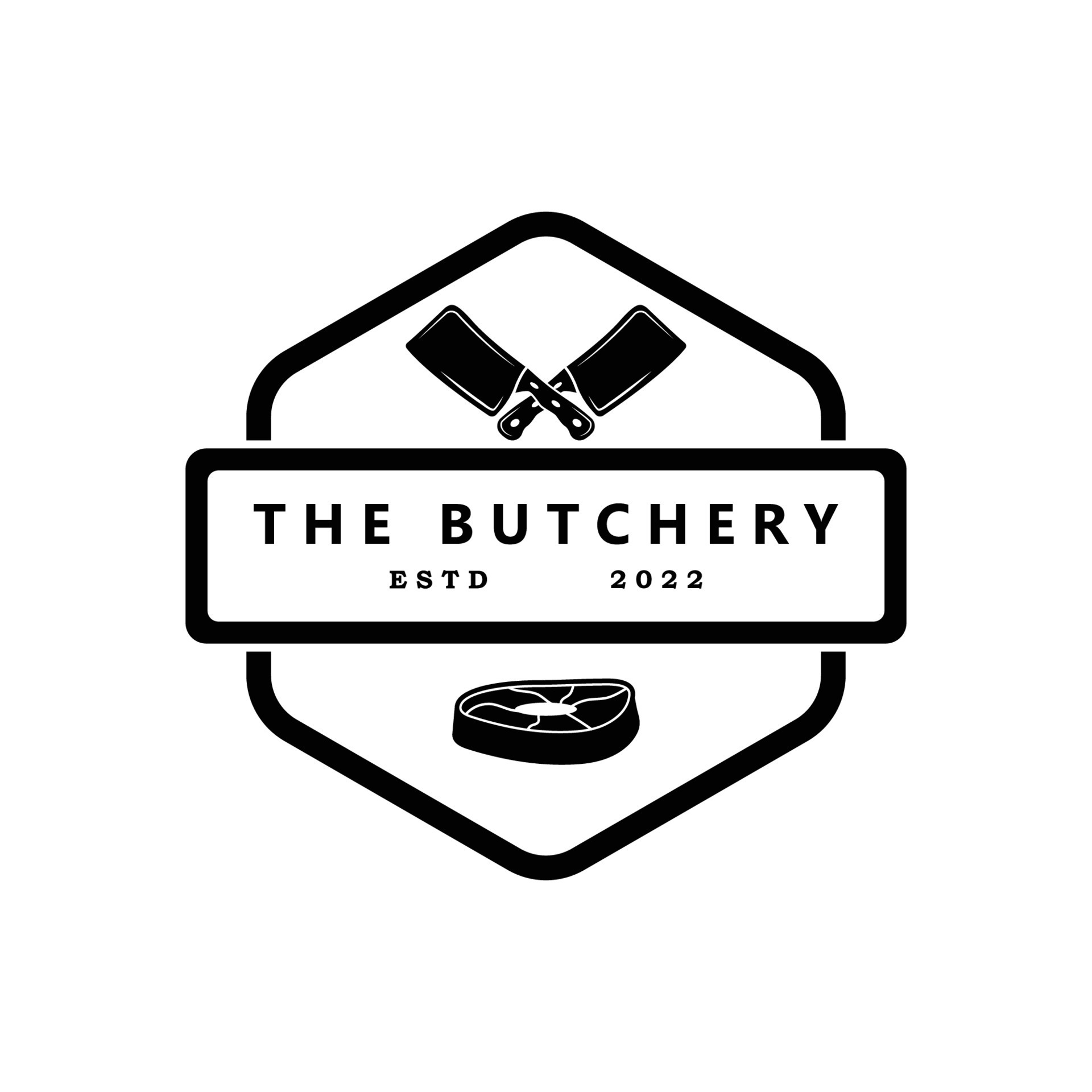 butcher logo vector with slogan template 15922515 Vector Art at Vecteezy