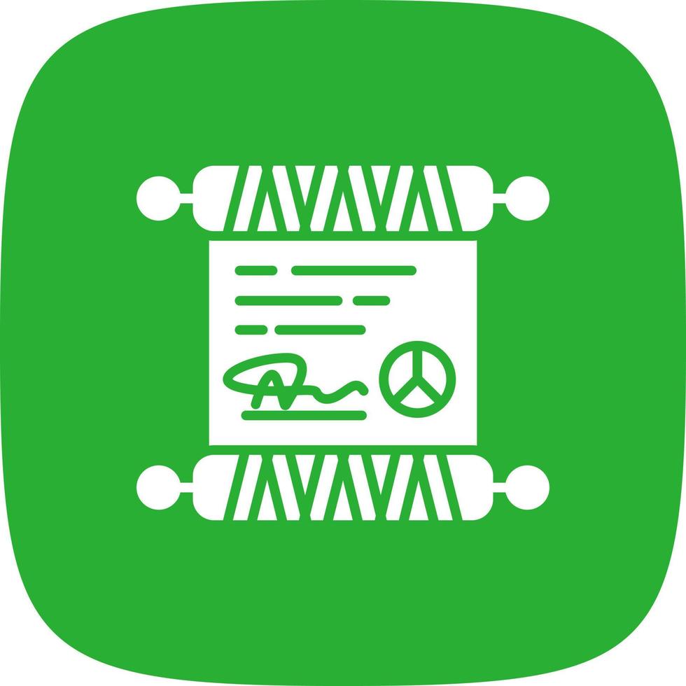 Peace Treaty Creative Icon Design vector