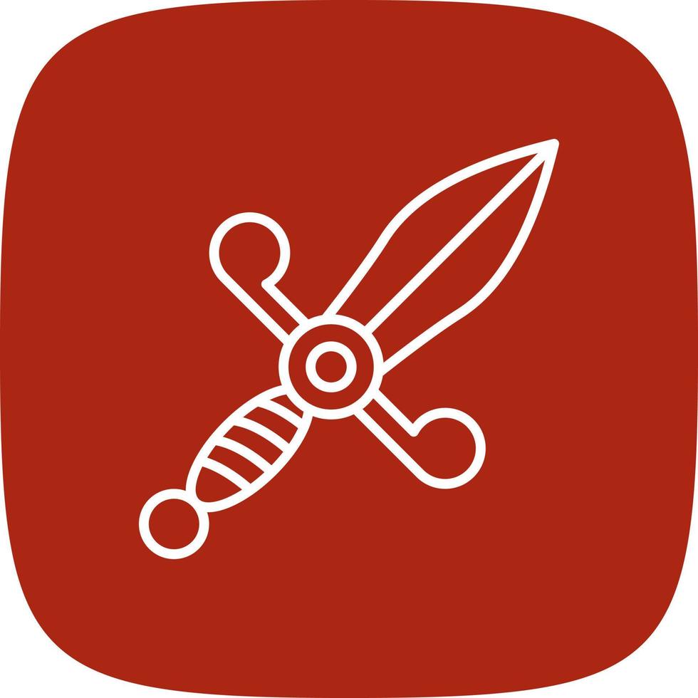 Dagger Creative Icon Design vector