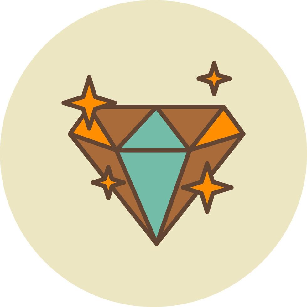 diseño de icono creativo de diamante vector