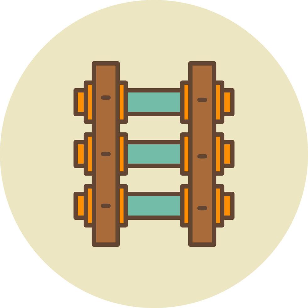Train Tracks Creative Icon Design vector
