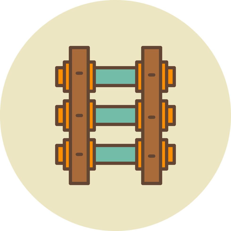 Train Tracks Creative Icon Design vector