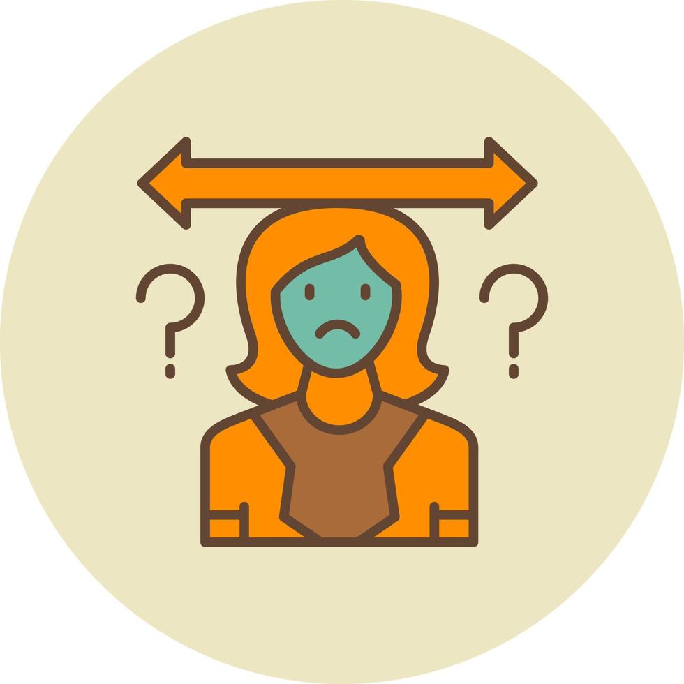 Uncertainty Creative Icon Design vector