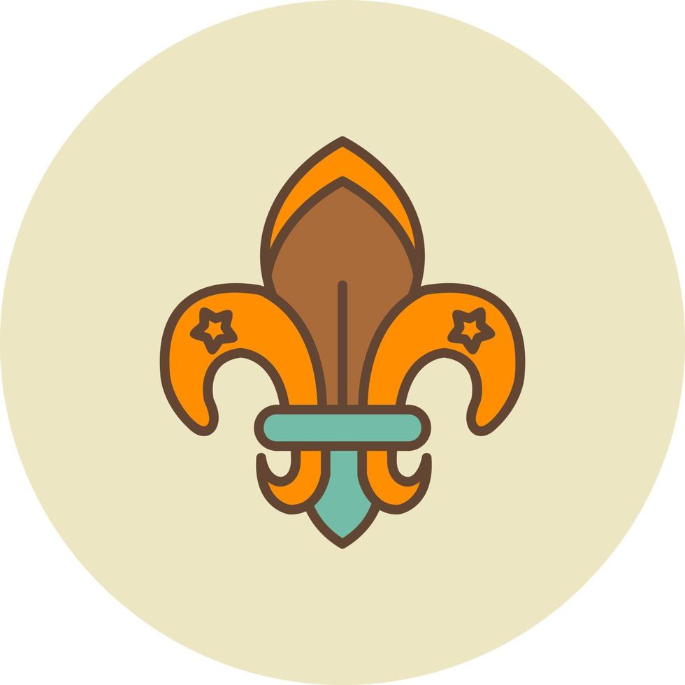 Fleur De Lis Creative Icon Design vector