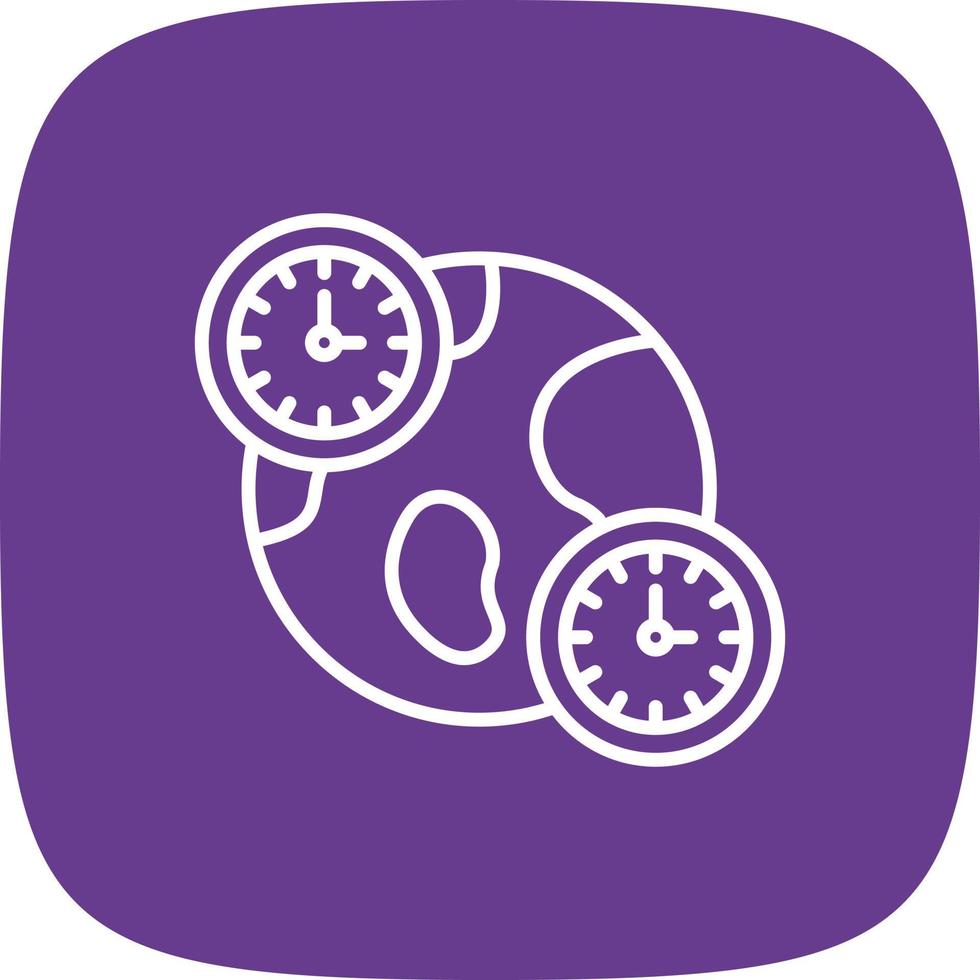 Jet Lag Creative Icon Design vector