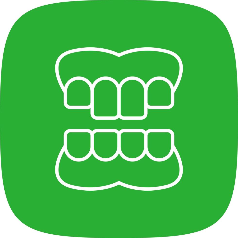 Denture Creative Icon Design vector
