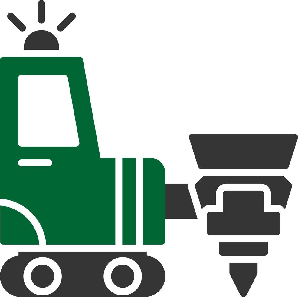 Drilling Machine Creative Icon Design vector