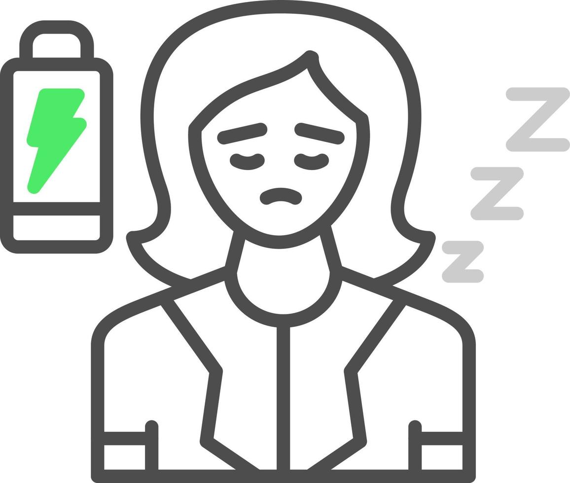 Fatigue Creative Icon Design vector