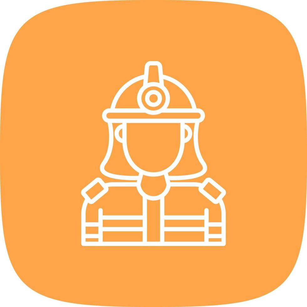 Firefighter Creative Icon Design vector