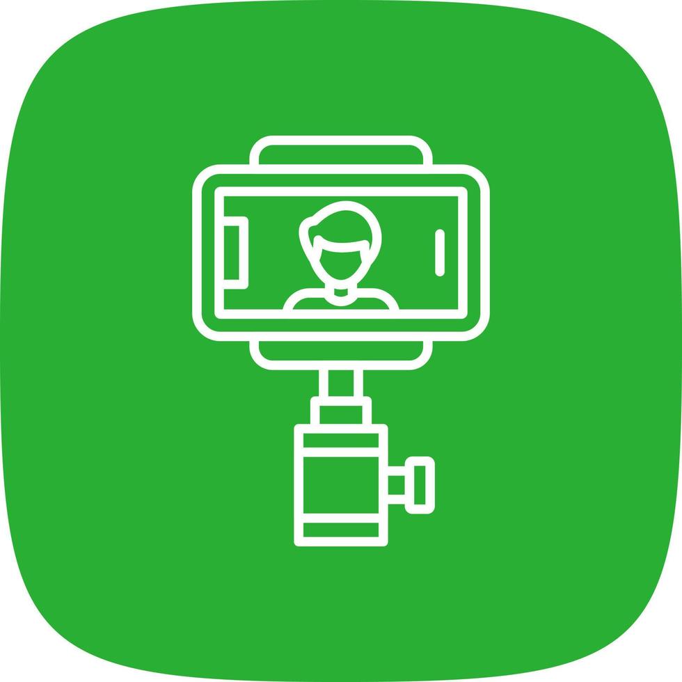 Selfie Stick Creative Icon Design vector