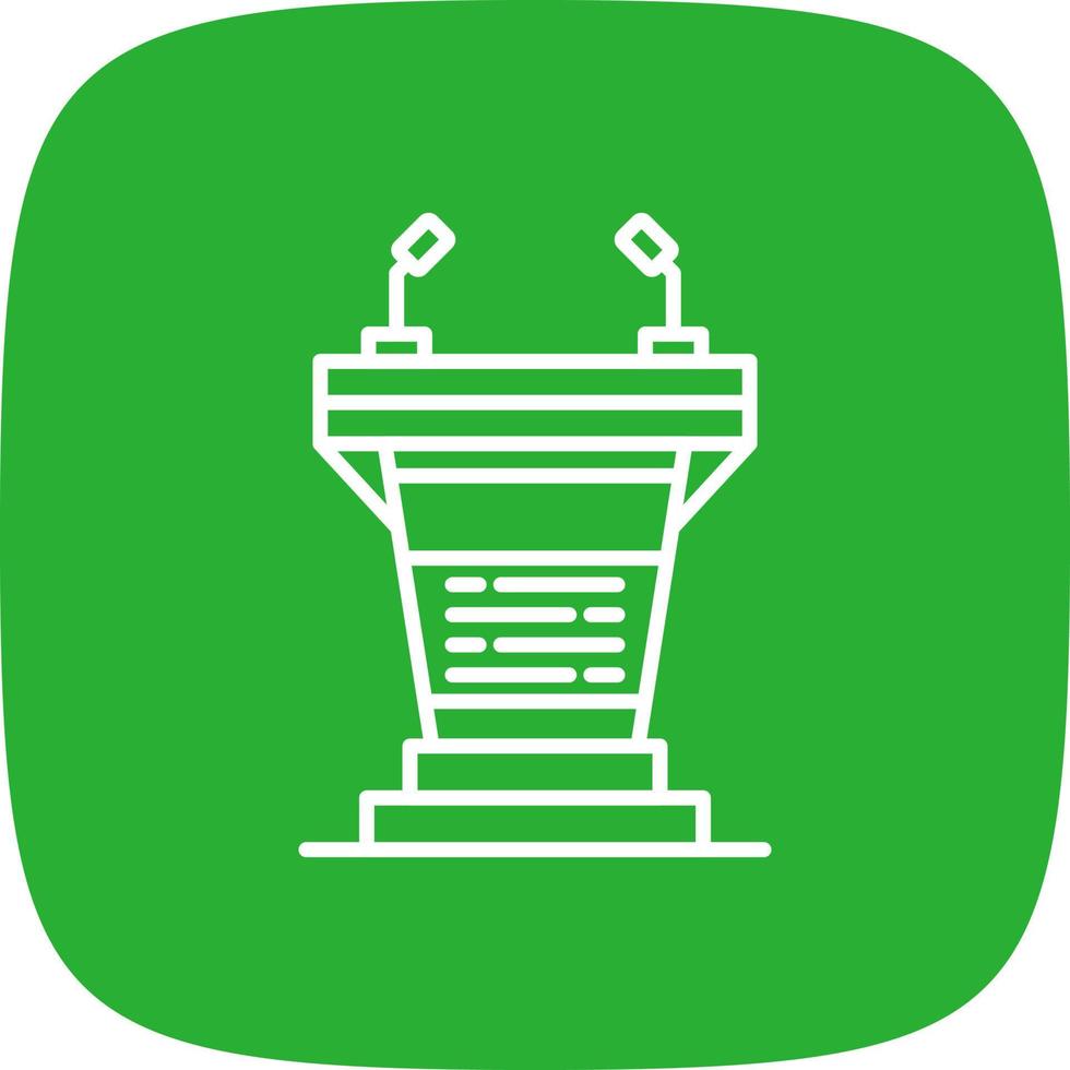 Podium Creative Icon Design vector
