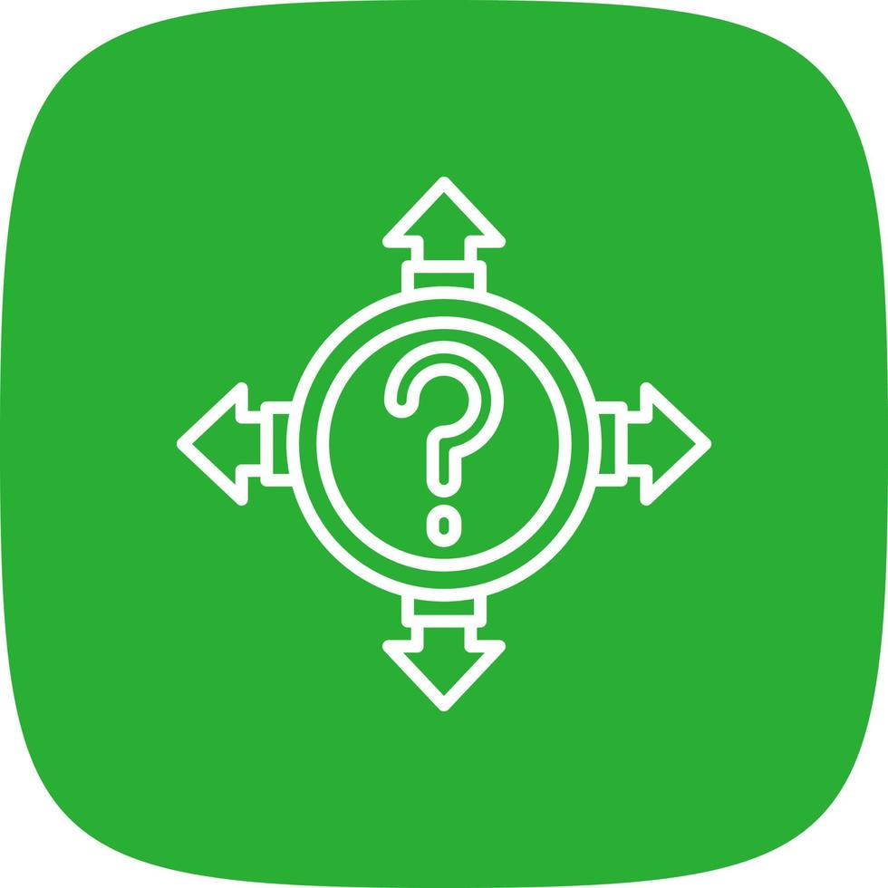 Uncertainty Creative Icon Design vector