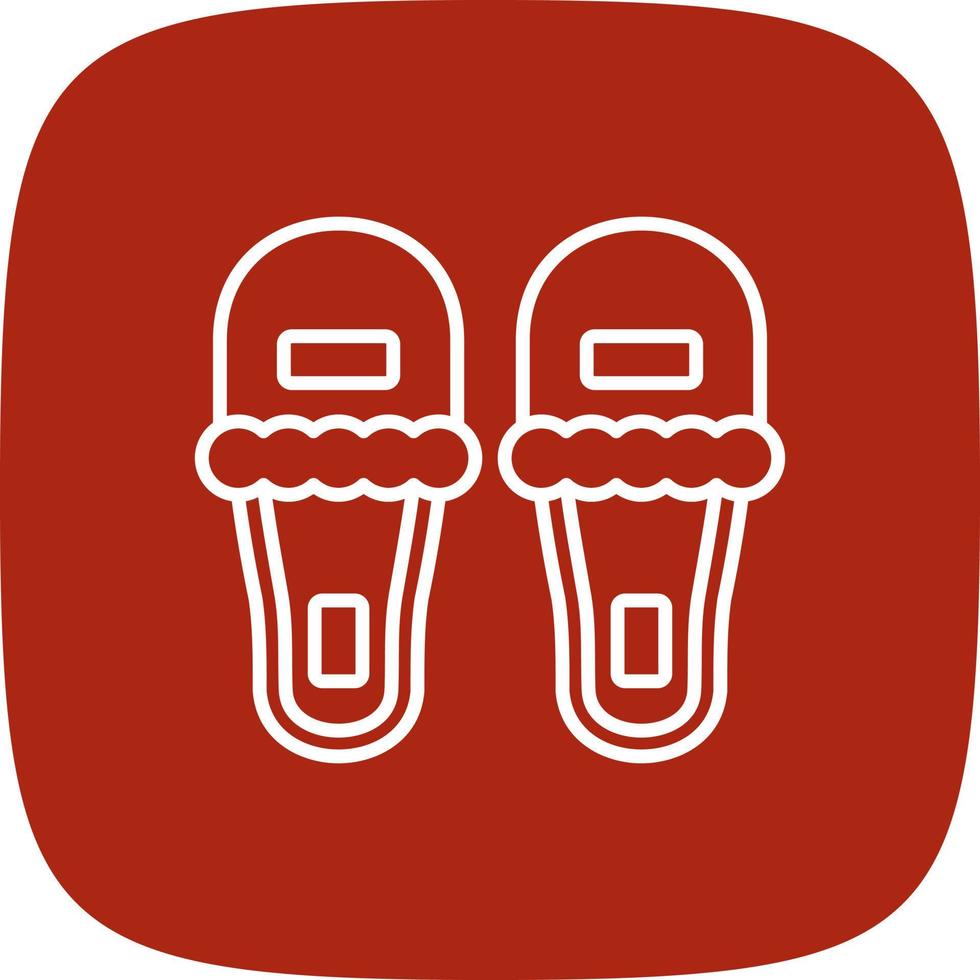 Slippers Creative Icon Design vector