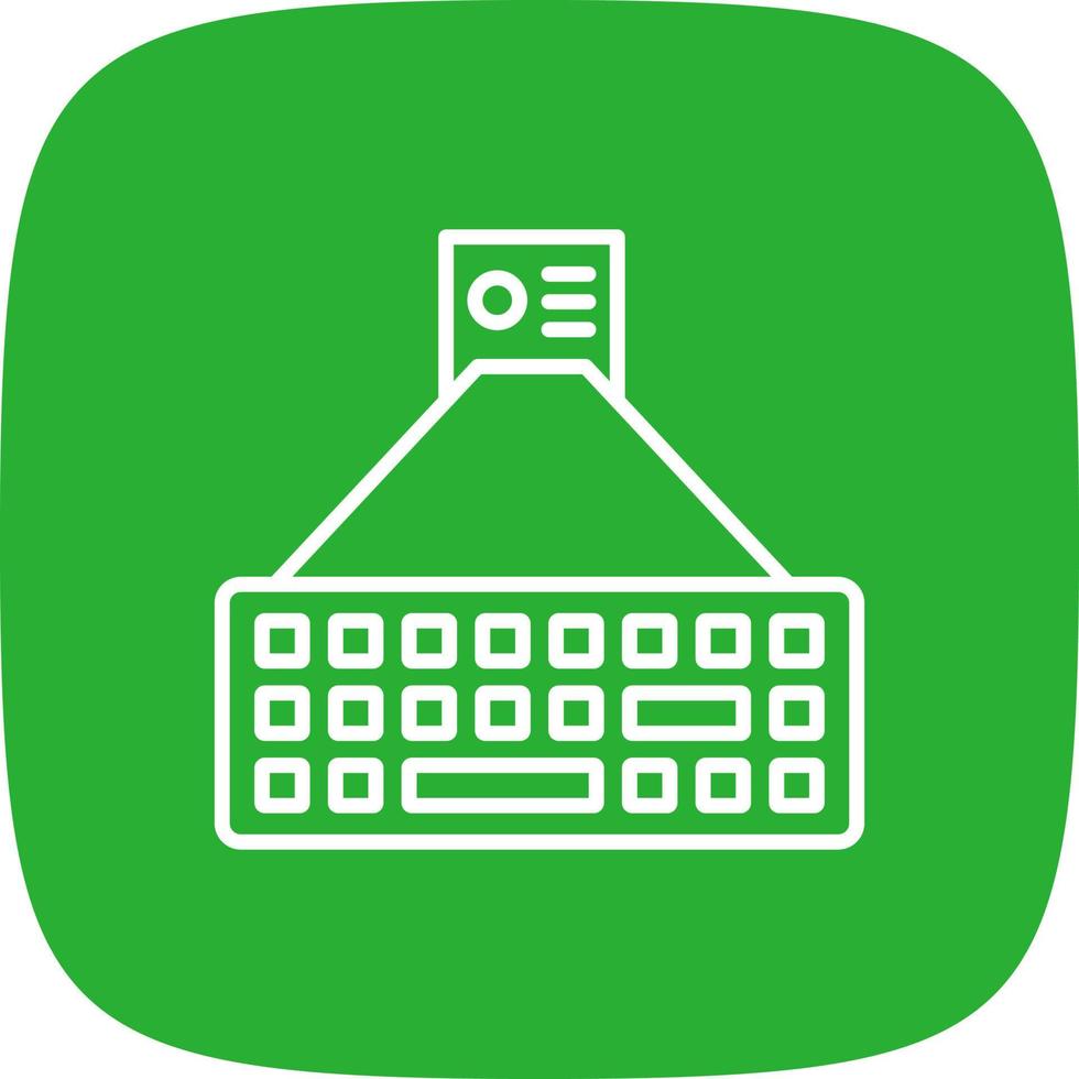 Laser Keyboard Creative Icon Design vector