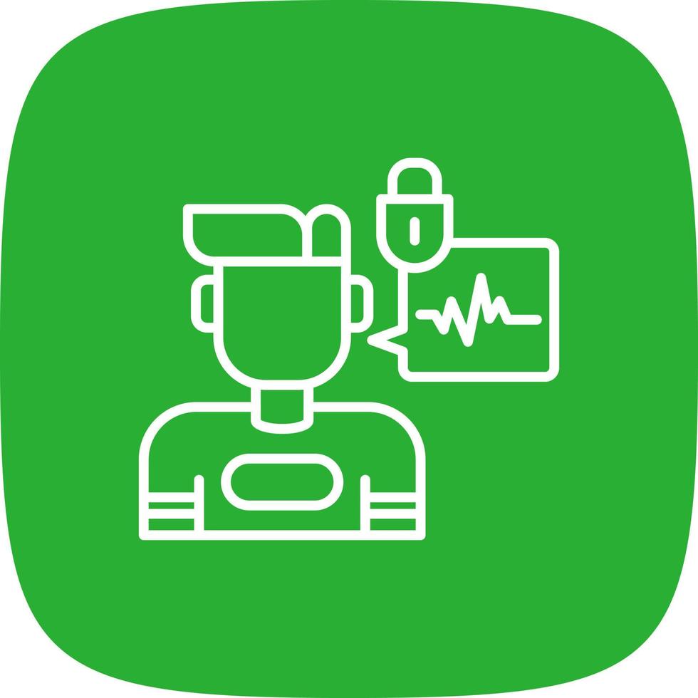 Biometric Creative Icon Design vector