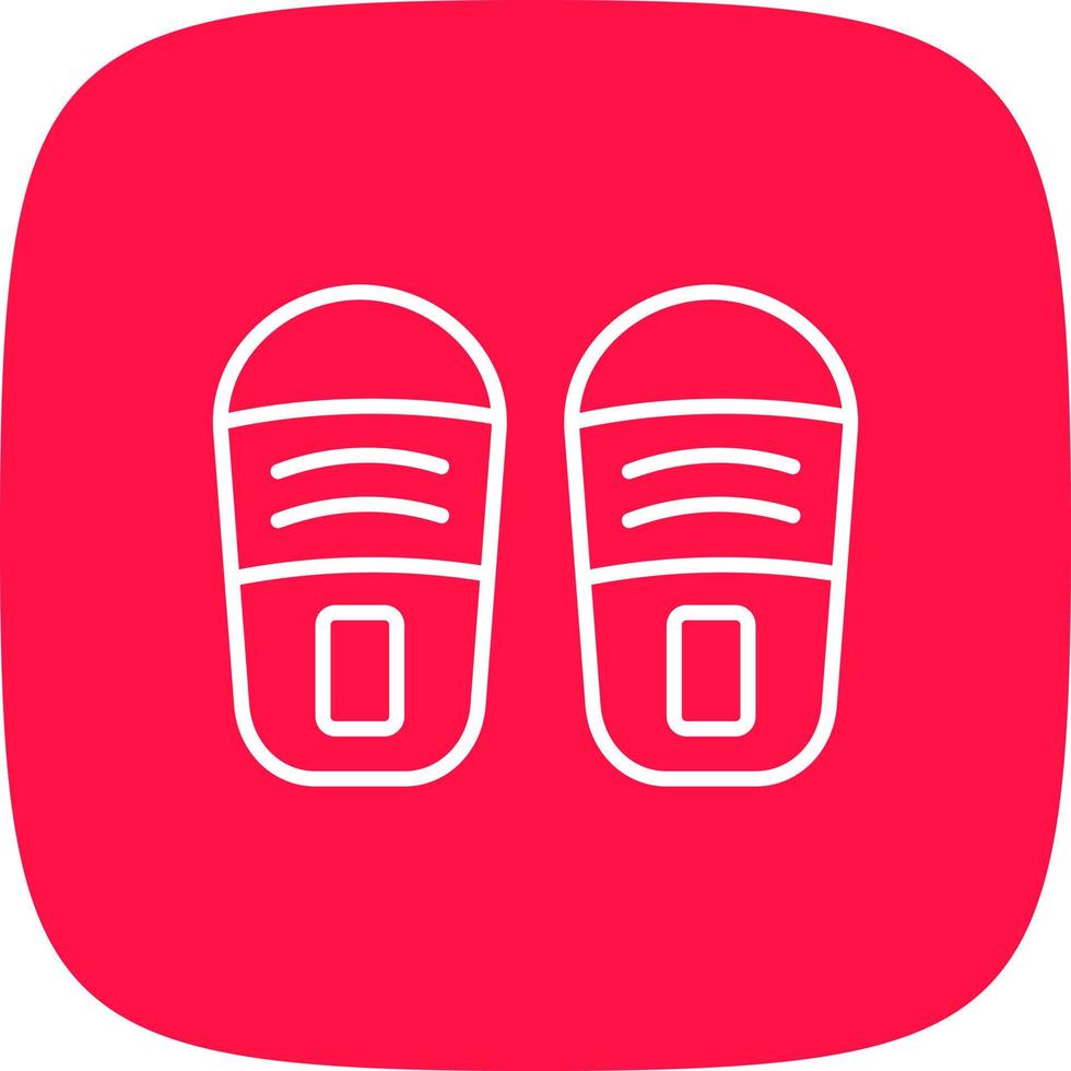 Slippers Creative Icon Design vector