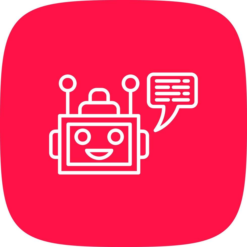 Chatbot Creative Icon Design vector