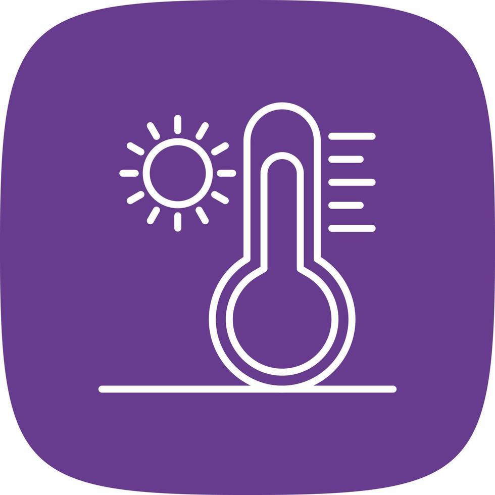 High Temperature Creative Icon Design vector