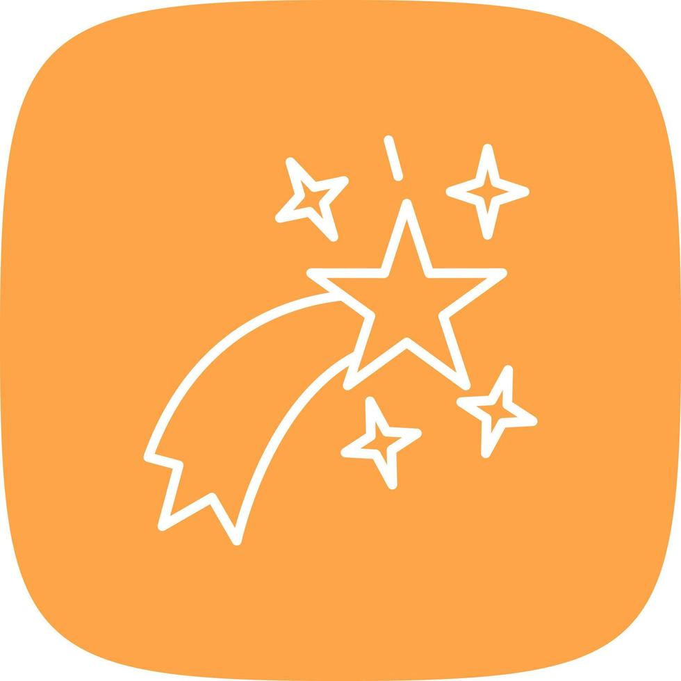 Shooting Star Creative Icon Design vector