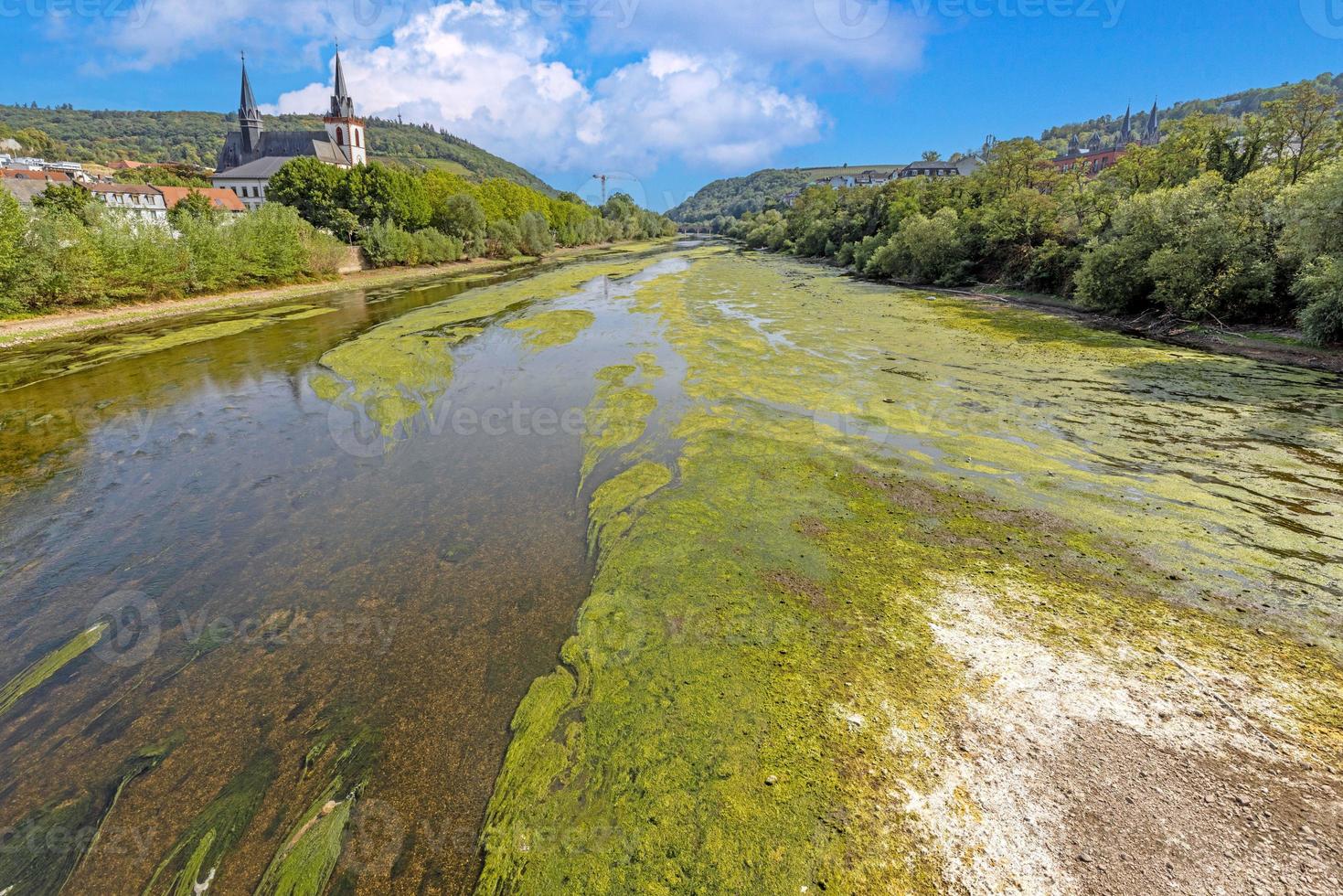 Picture of the almost dry riverbed of the Nahe river photo