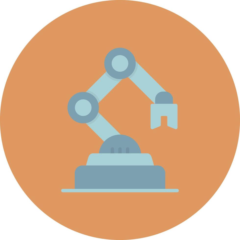 Industrial Robot Creative Icon Design vector