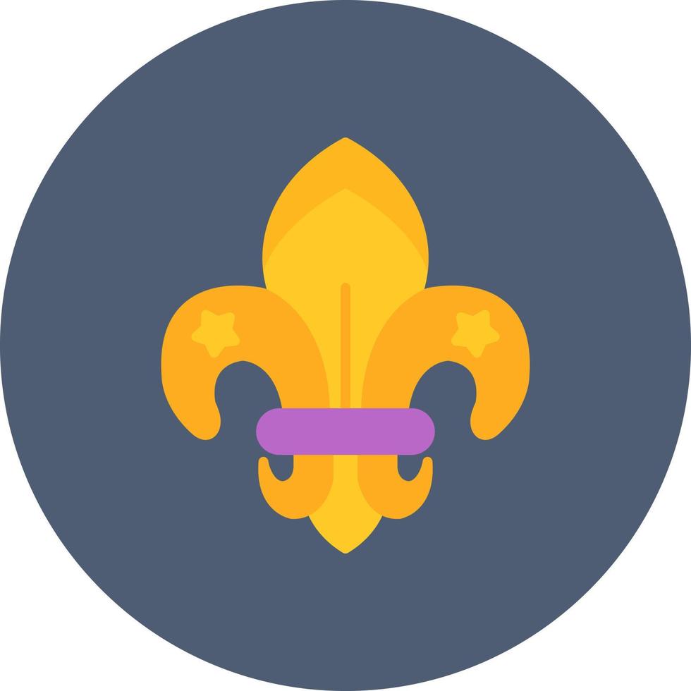 Fleur De Lis Creative Icon Design vector