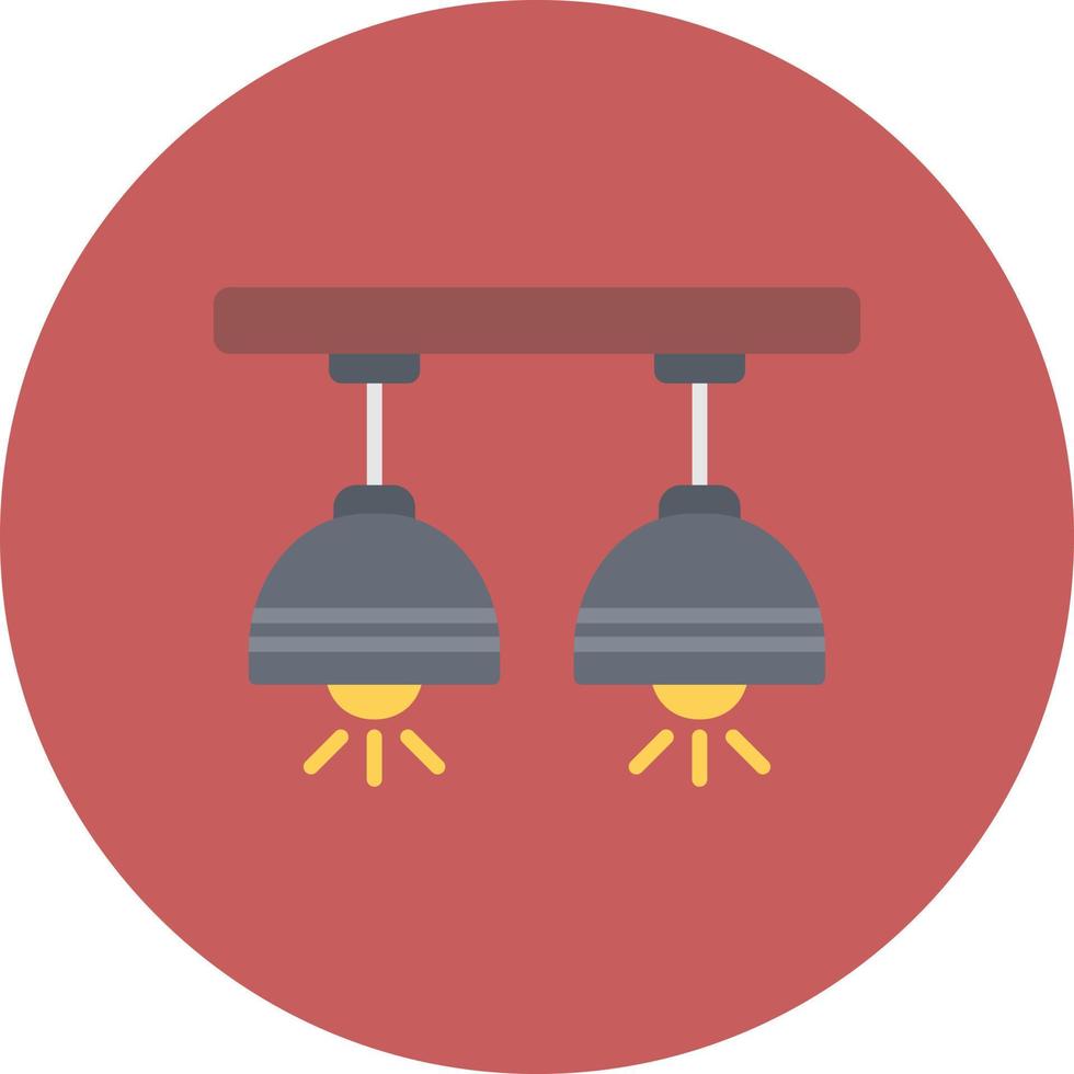 Ceiling Lamp Creative Icon Design vector