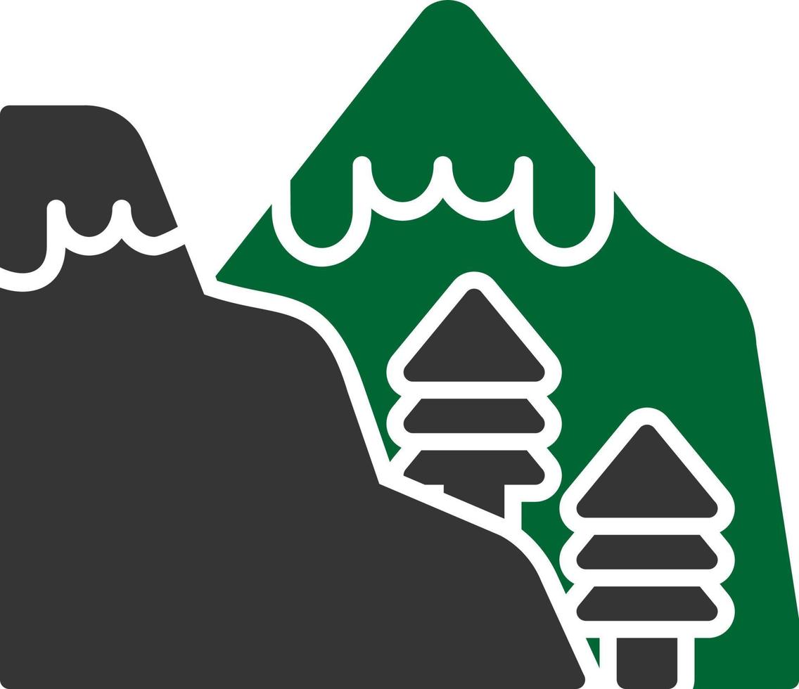 diseño de icono creativo de montaña vector