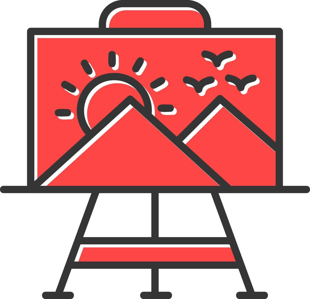 Paint Canvas Creative Icon Design vector